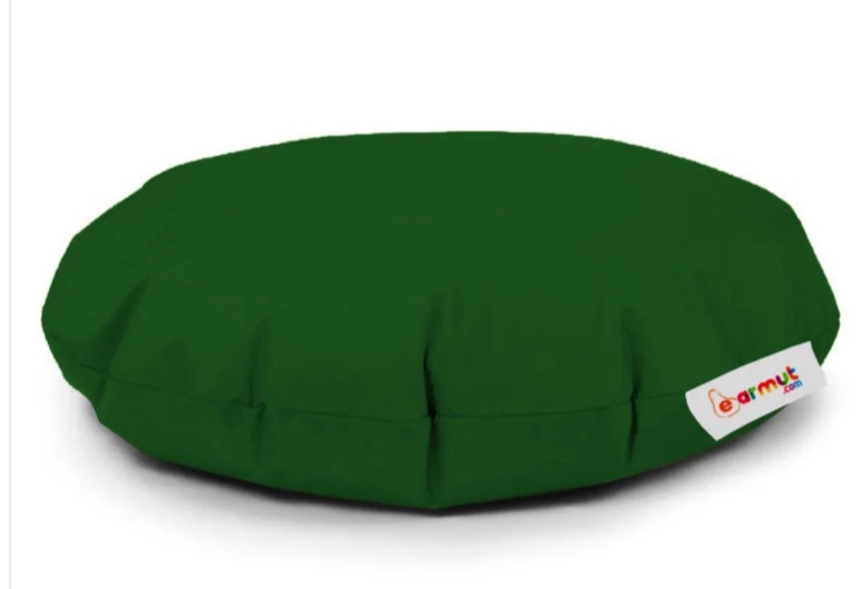 Iyzi 100 Cushion Pouf - Green - Garden Bean Bag