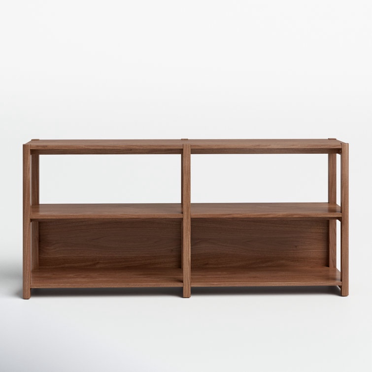 Walnut Versa Wide Bookcase