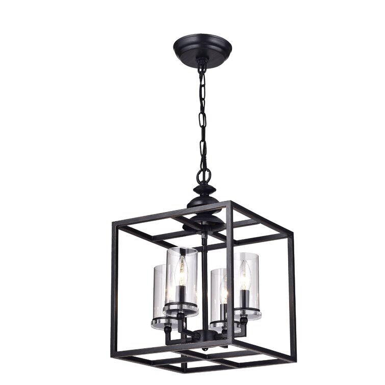 Willy 4 - Light Candle Style Square Chandelier
