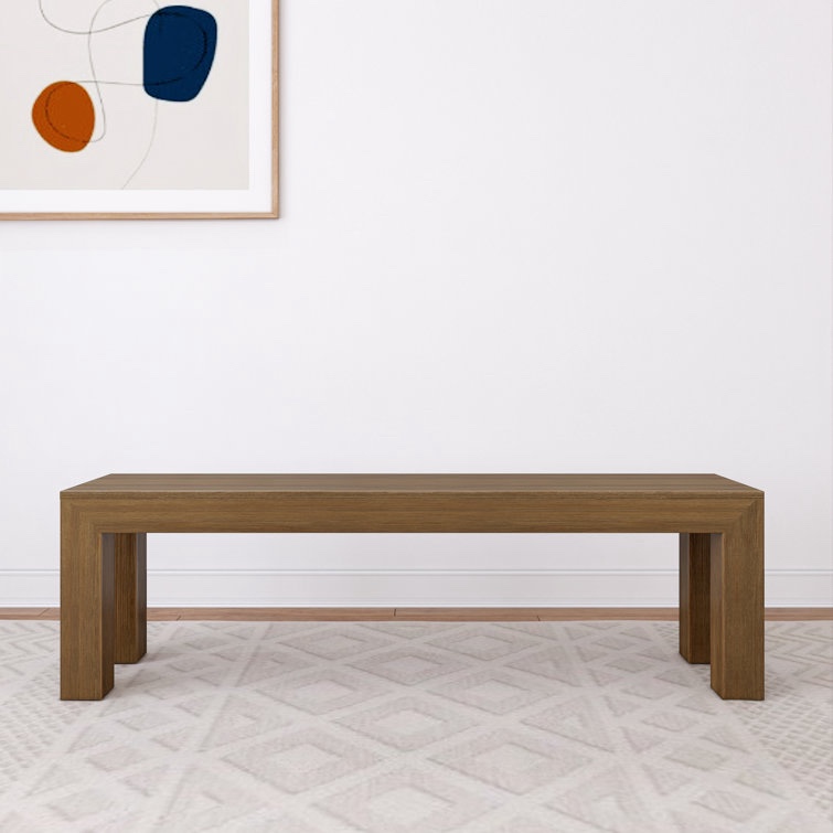Linzy Modern Wood Bench