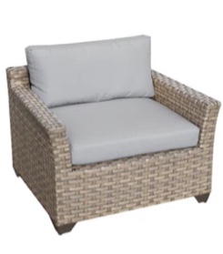 Monterey Club Chair with Cushions 013B-PCC By TK Classics
