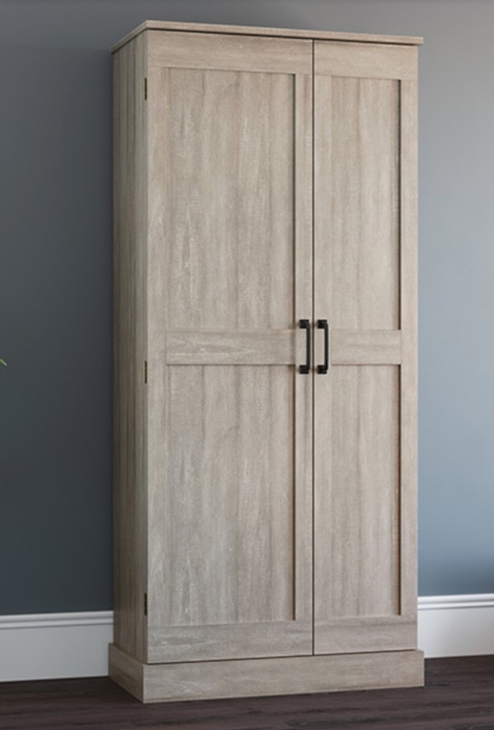Sauder 427601 Spring Maple Swing Out Door Storage Cabinet