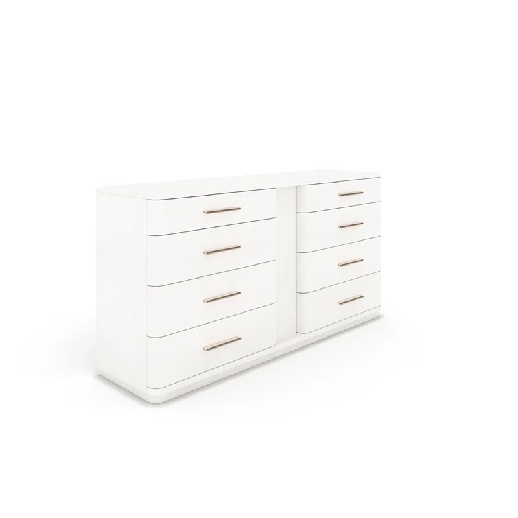 Lino Bianco Continental 8 - Drawer Dresser by Casa Ispirata