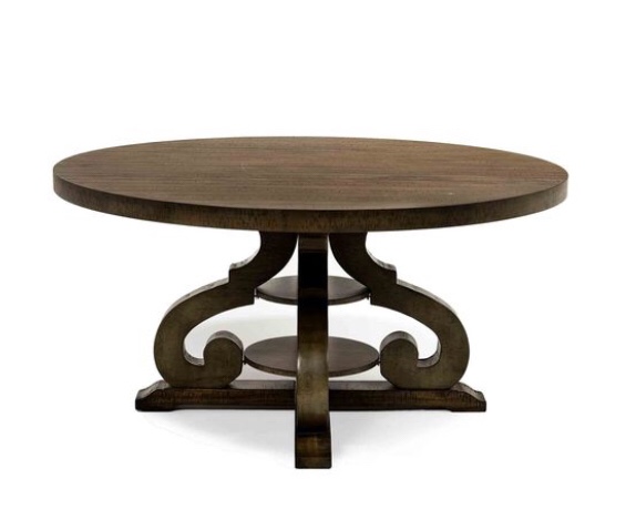 DINING TABLE 447137161 (INCOMPLETE SET, TABLE BASE ONLY)