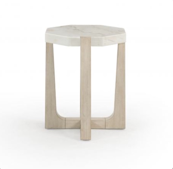 Bassett Mirror Company Newport Scatter Table in Sunbleached Ash 6260-LR-223