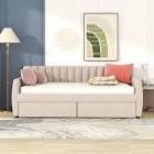 twin size daybed in Champaign velvet with trundle (incomplete box 1/2)(stock photo similar but not exact)