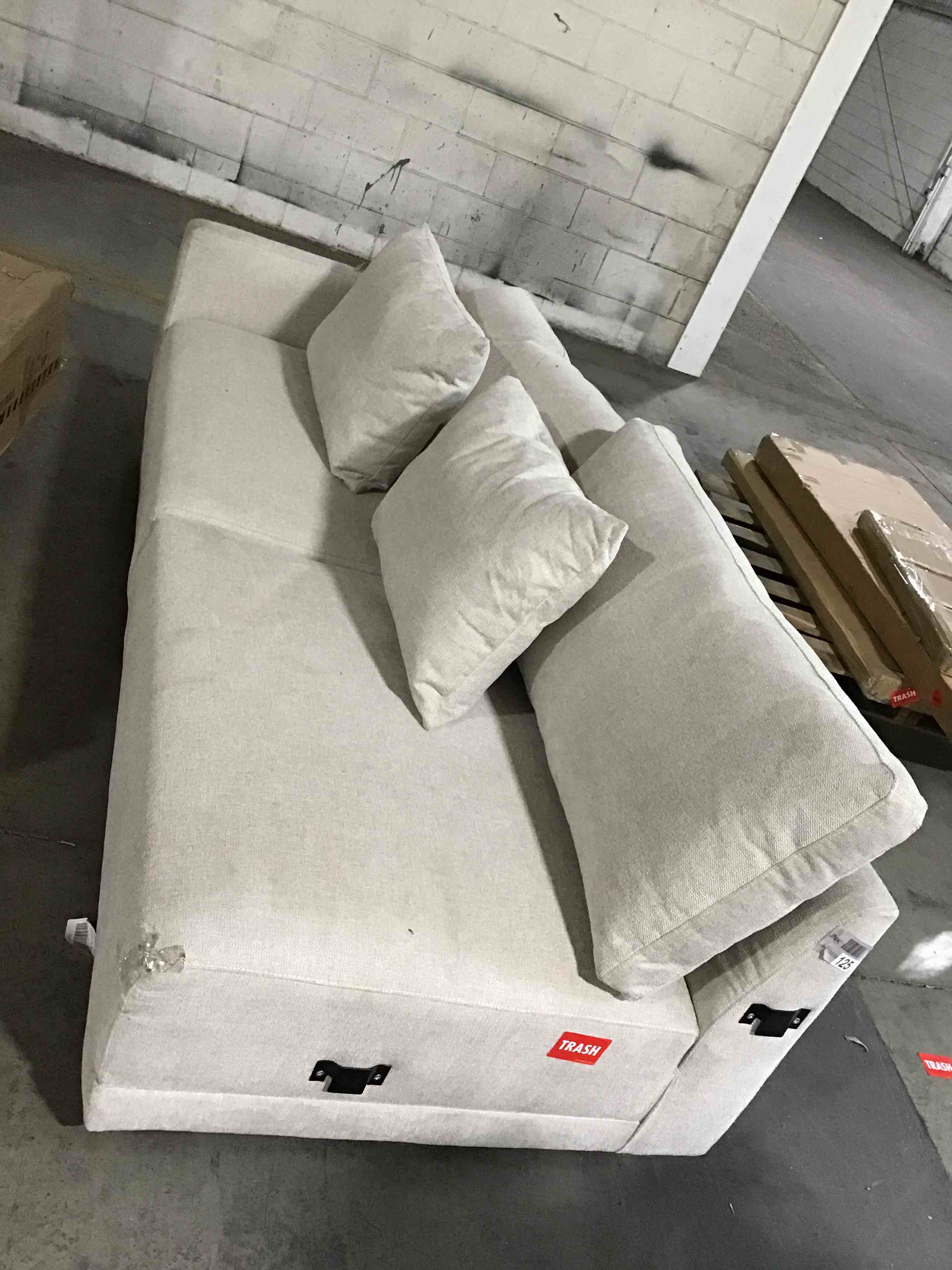 Light grey chaise only 
