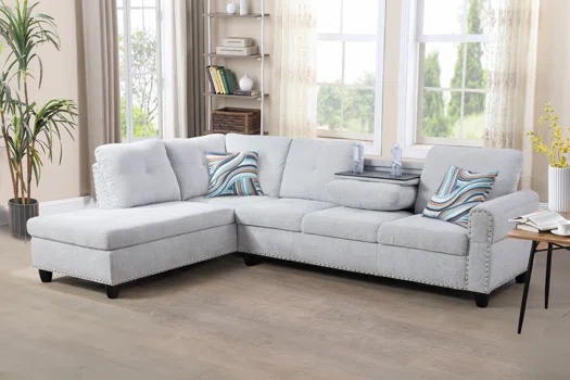 Lexilynn 97.2" Wide Modular Sofa & Chaise(incomplete box 1/2)