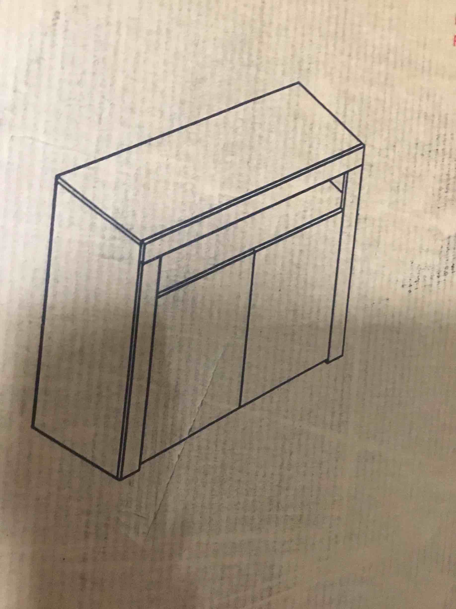 Black Sideboard. (* incomplete missing hardware *)