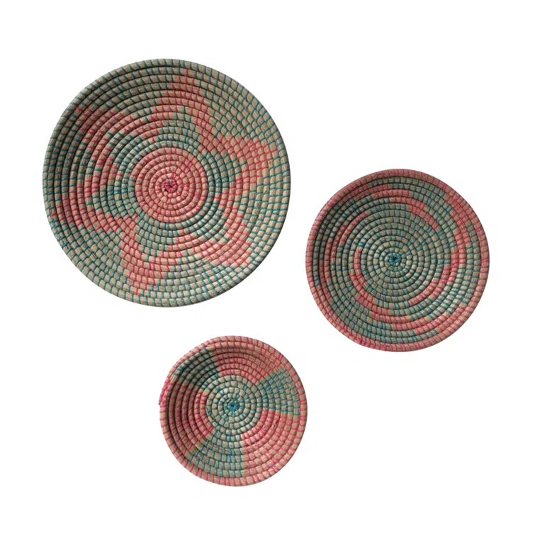 Seville 3 Piece Seagrass Wall Decor Set