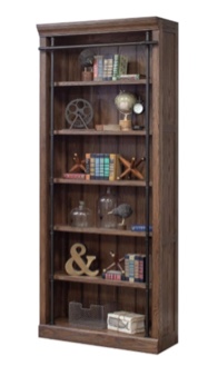 Martin Furniture Fully Assembled Avondale Bookcase, Brown