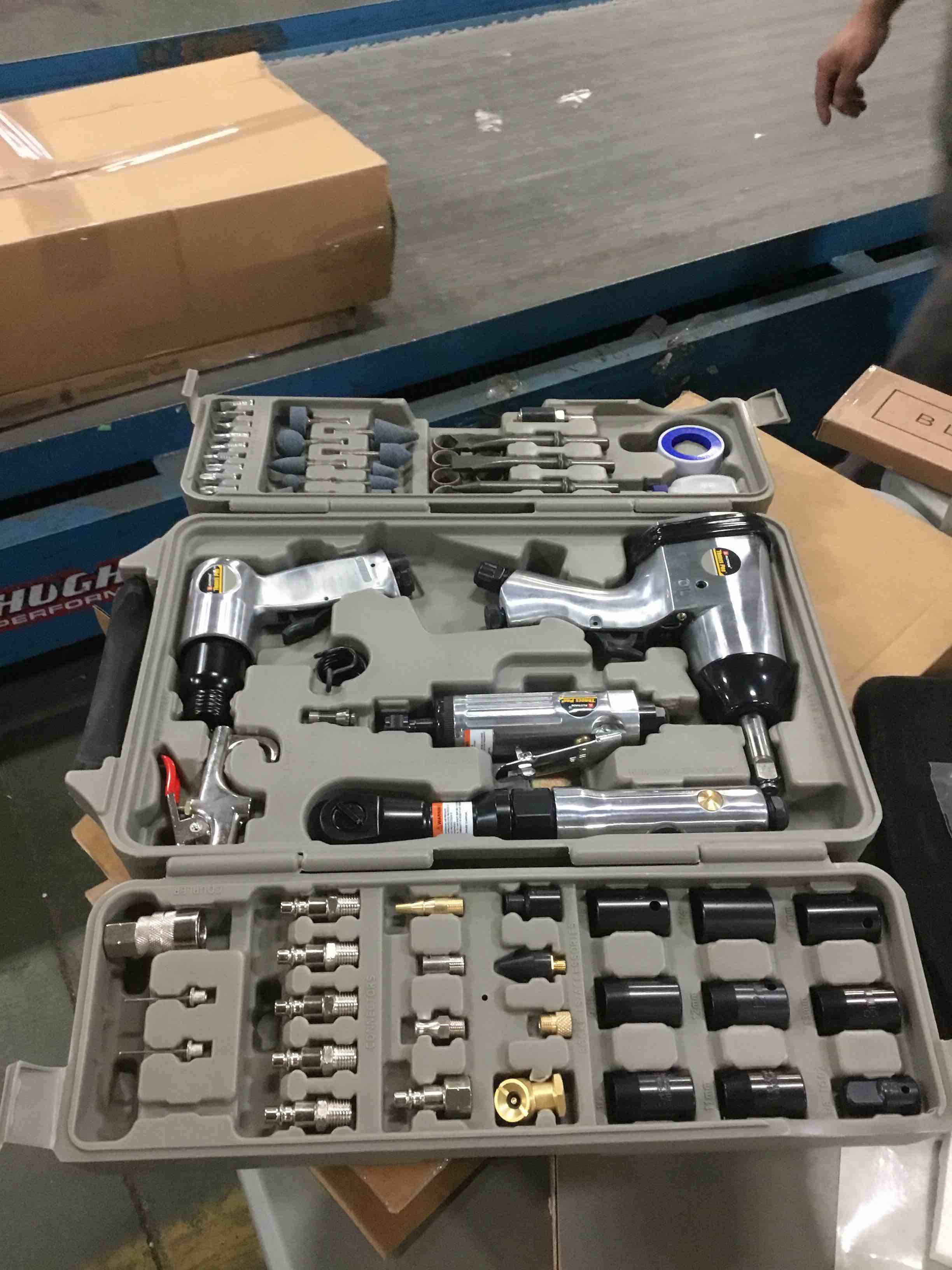 Trades Pro Air Tool and Accessories Kit, 71 Piece, Impact Wrench, Air