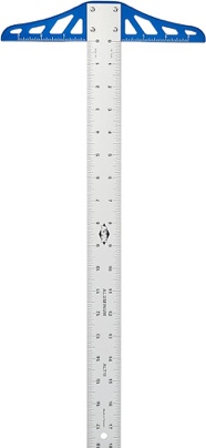 Alvin SST18 Stainless Steel Professional T-Square - 18 Inch Drafting & Drawing Tool For Carpentry, Engineering, Art