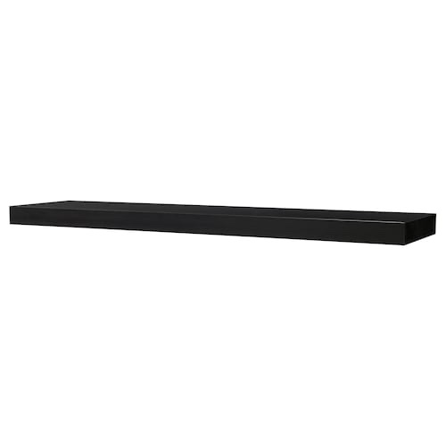 Black Plastic Floating Shelf