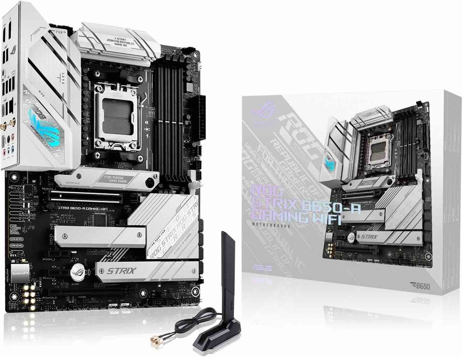 ASUS ROG Strix B650-A Gaming WiFi 6E AM5 (LGA1718) Ryzen 7000 Gaming Motherboard(12+2 Power Stages,DDR5,3xM.2 Slots,PCIe® 4.0, 2.5G LAN,WiFi 6E,USB 3.2 Gen 2x2 Type-C® Port)