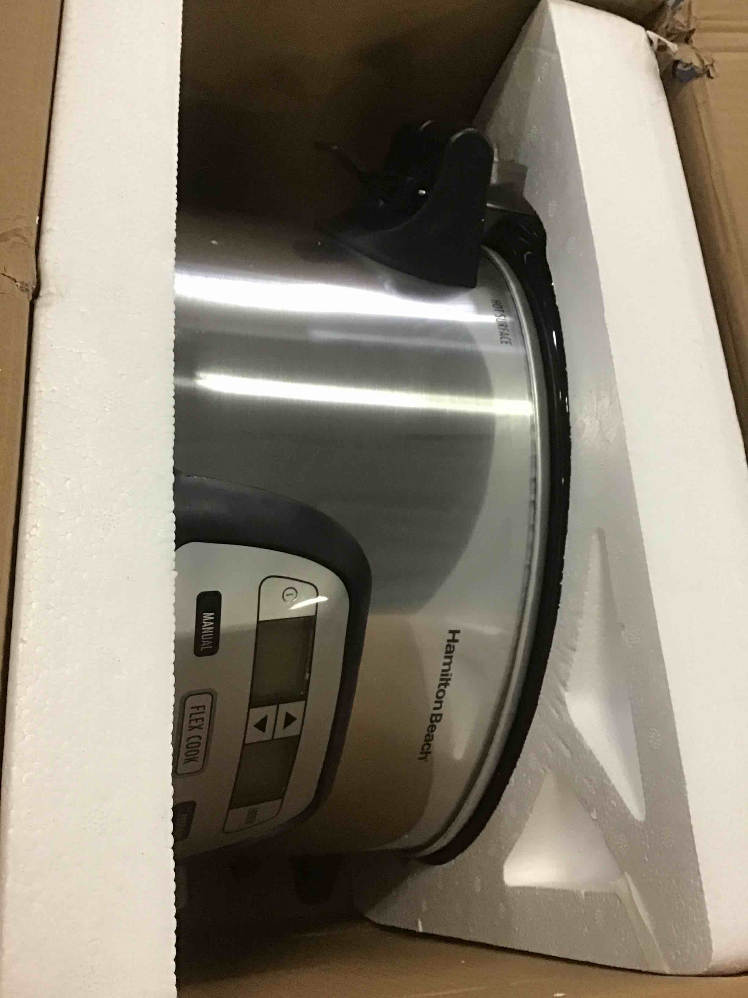 Hamilton Beach 33861 Portable Programmable Slow Cooker, Dishwasher Safe Crock, 6 Qt, FlexCook