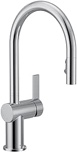 Moen 7622 CIA Pulldown Kitchen Faucet with Power Boost with Optional Matte Black Accents, Chrome