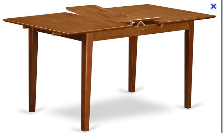 Picasso rectangular table with 12” butterfly leaf (similar to stock photo) 