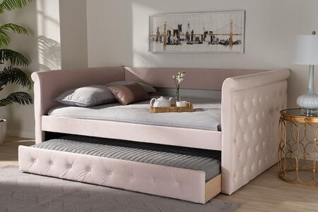 Baxton Studio Light Pink Daybed with Trundle (Box 2/3 only, INCOMPLETE) 