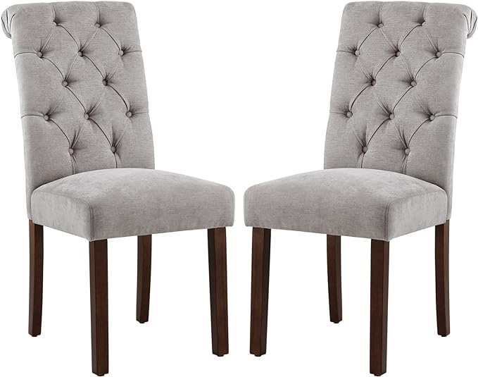 COLAMY Tufted Dining Chairs Set of 2