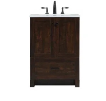 Brown bathroom vanity (similar to stock photo) 