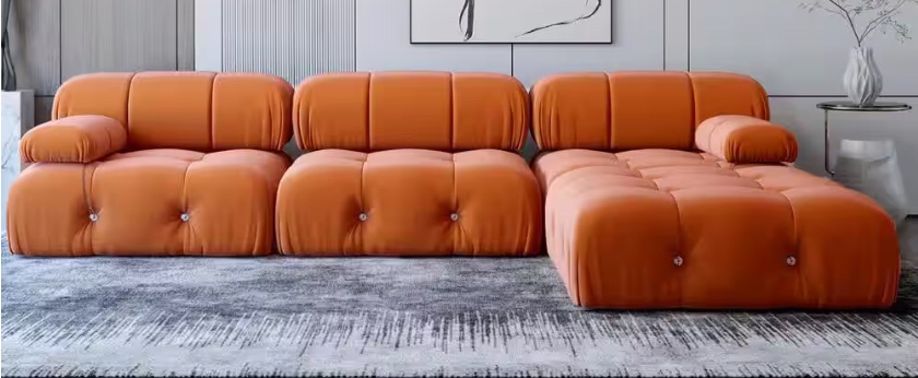 Corner sofa chair Burnt orange (similar to stock photo incomplete)