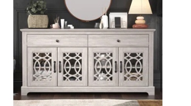 Wide sideboard tv stand with drawer dusty grey oak 