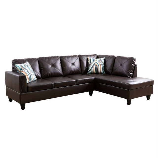 Ponliving 97" 2-Piece Sectional Sofa Set for Living Room Right Hand Side Facing (incomplete, Missing Chaise)