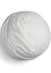 white bean bag 