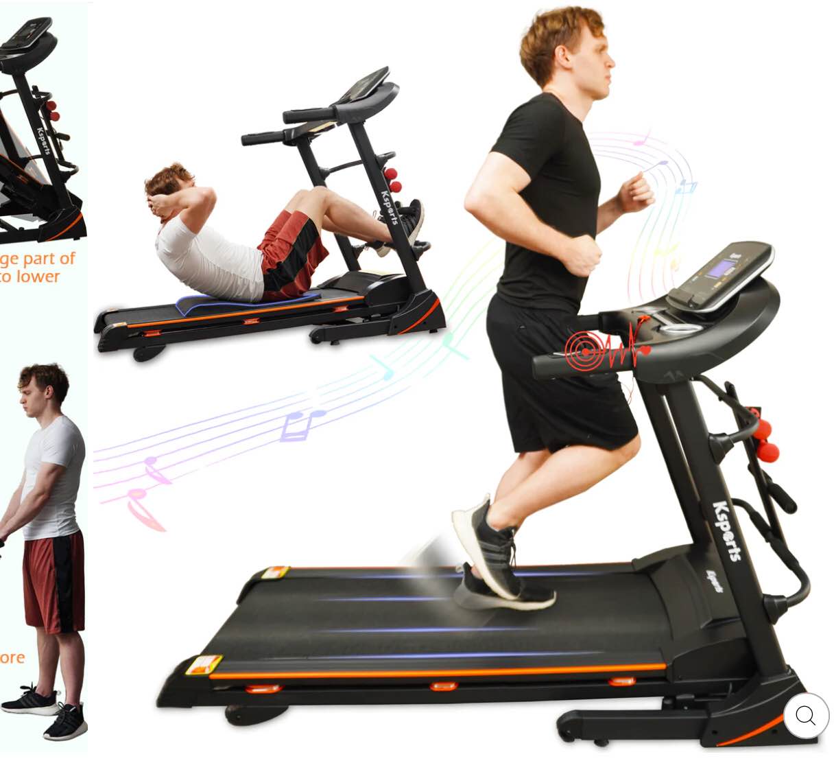 KSPORTS MUTLI-FUNCTIONAL TREADMILL BUNDLE