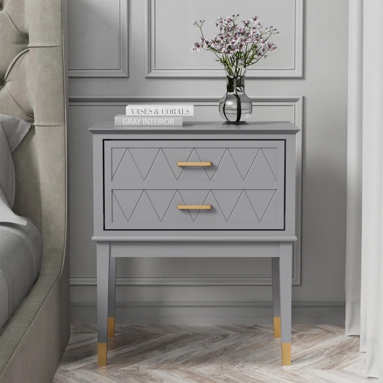 Daleville 2 - Drawer End Table grey 