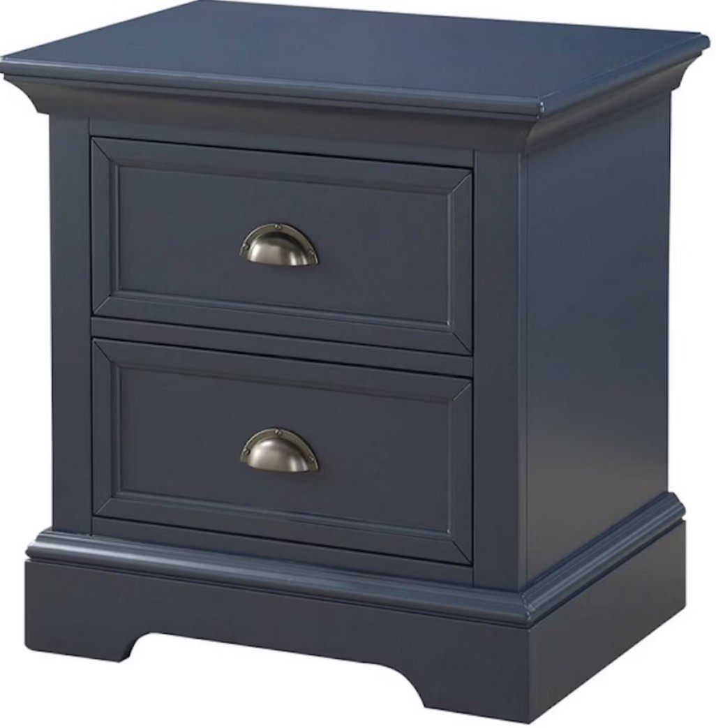 Winners Only Tamarack - Blue 25'' 2-Drawer Nightstand BTB1005Y