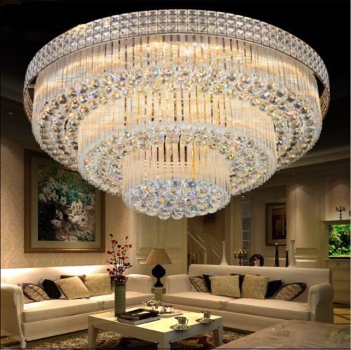 31" Triple Crystal Ceiling Light DS-LN78
