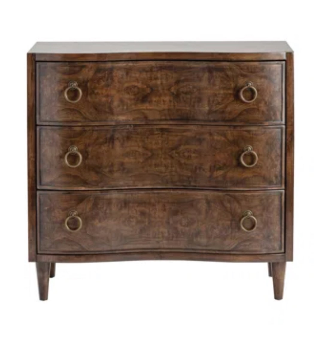 Waupaca Estate Curved 3 Drawer Accent Chest