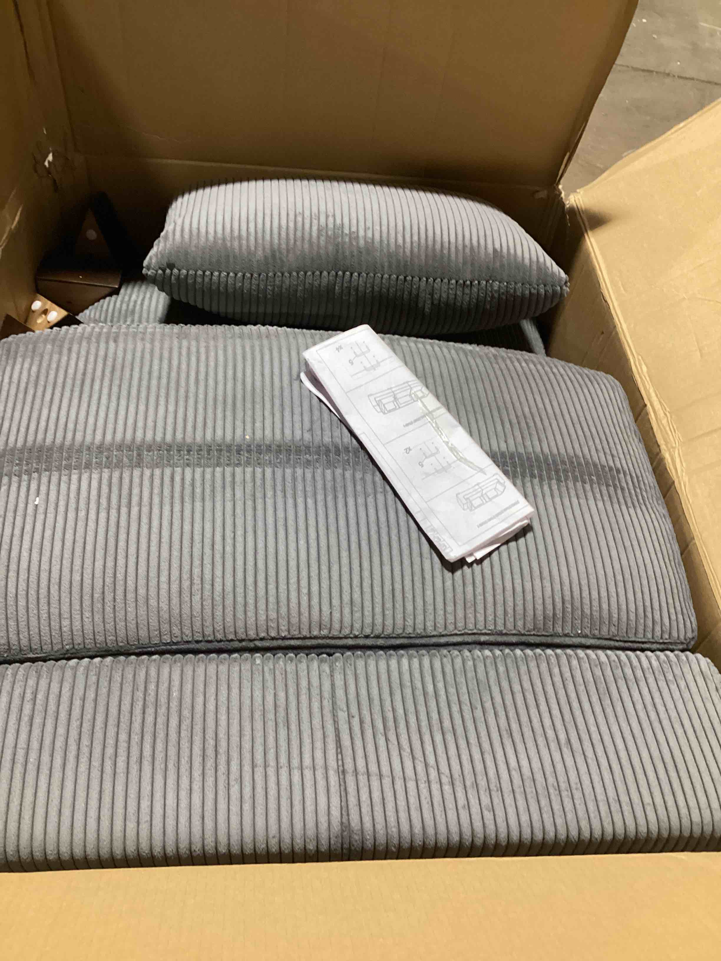 Andreco 6 - Piece Upholstered Sectional( Only 2 Box )