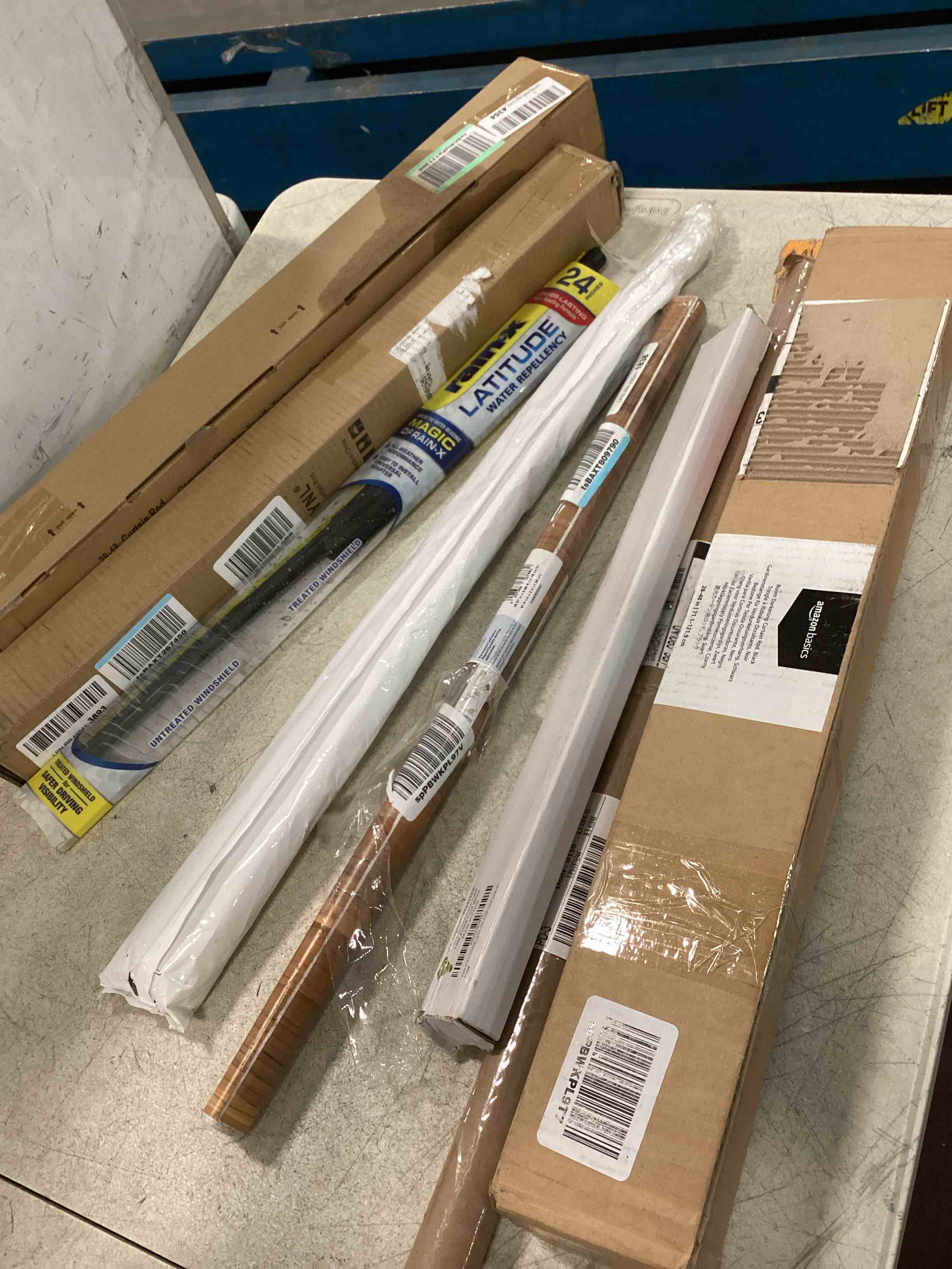 assorted item miscellaneous curtain rod  and more 