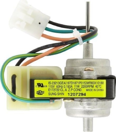 Parts Master Replacement For GE Refrigerator Condensor Fan Motor - WR60X10168