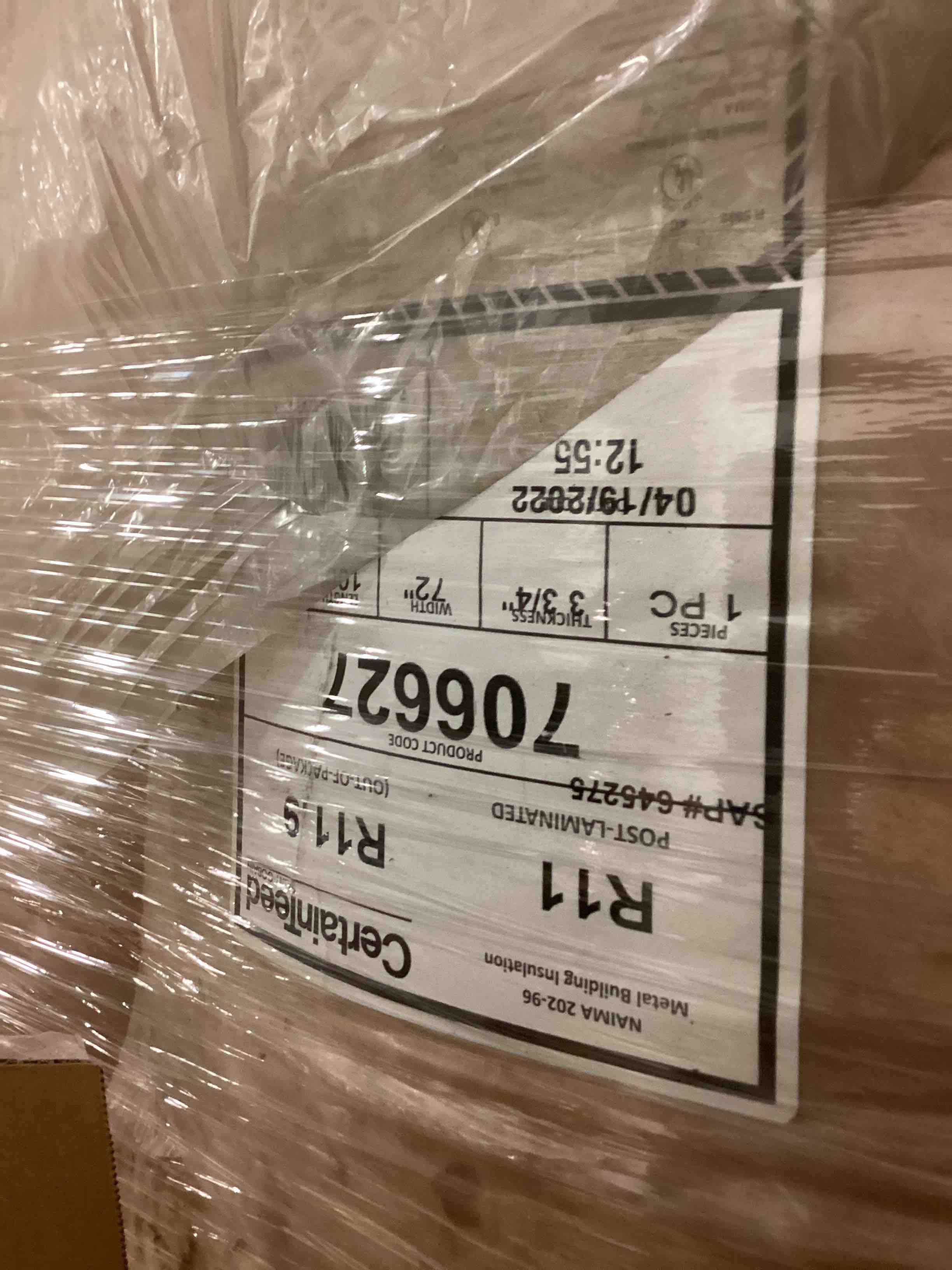 3 rolls r11 72” pole barn insulation your bid per batt 