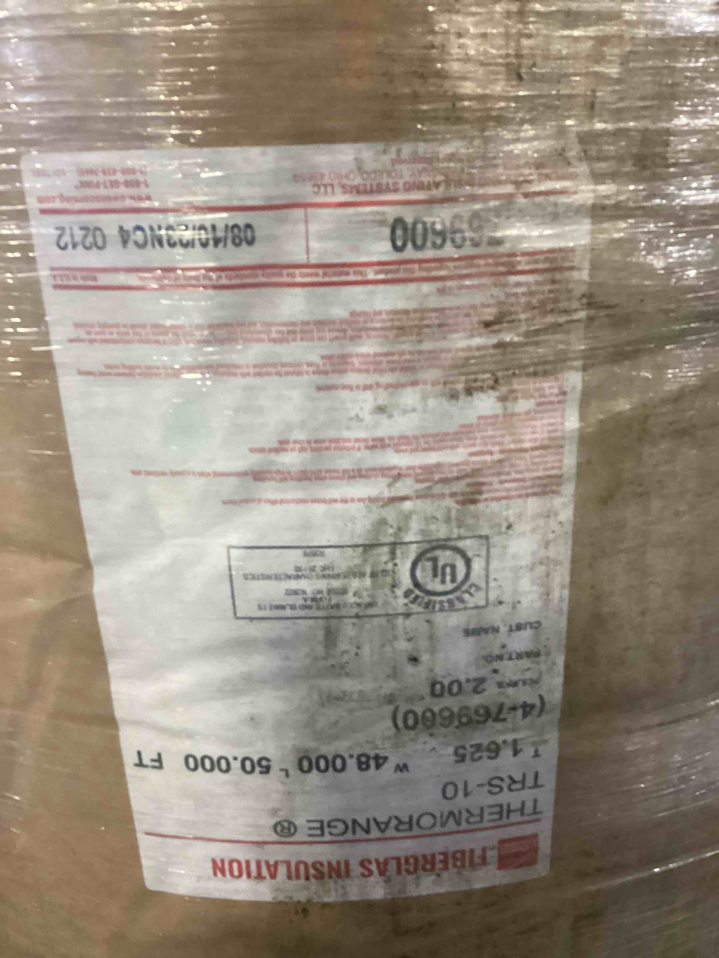 4 rolls trs-10 48” pole barn insulation your bid per roll