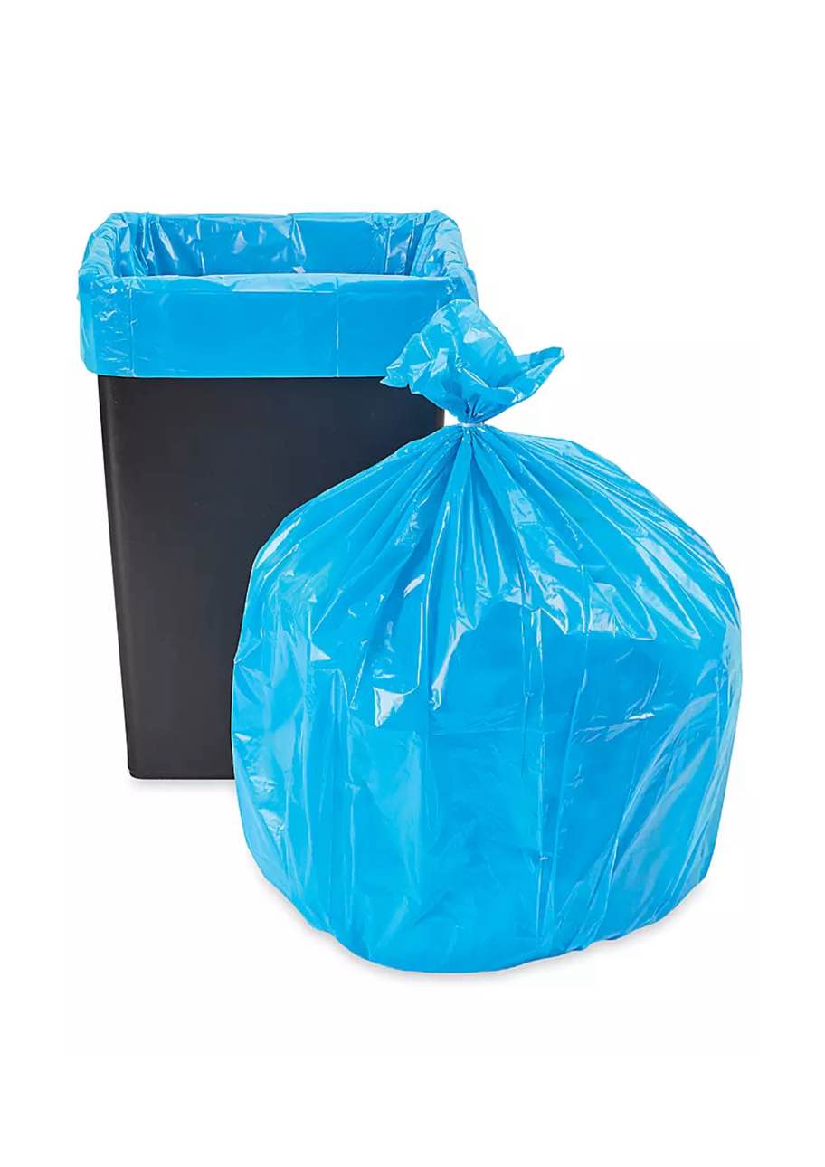 PREMIUM HDPE CANLINERS fransparent water t BL404816CR 40" X 48" O.D. NET WEIGHT 16.4 LBS 25 BAGS/ROLL ; 8 ROLLS/CS BLUE 200/CS