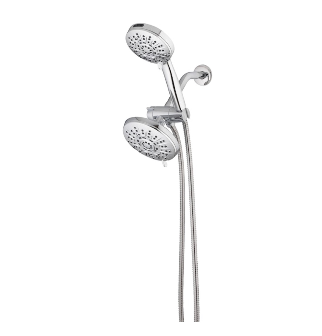ALLEN + ROTH Nevis Chrome Round Handheld Shower Head 1.8-GPM (6.8-LPM)