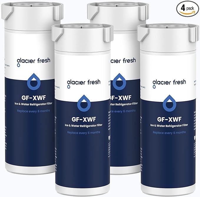 GLACIER FRESH XWF Replacement for GE XWF Refrigerator Water Filter Pack of 3
