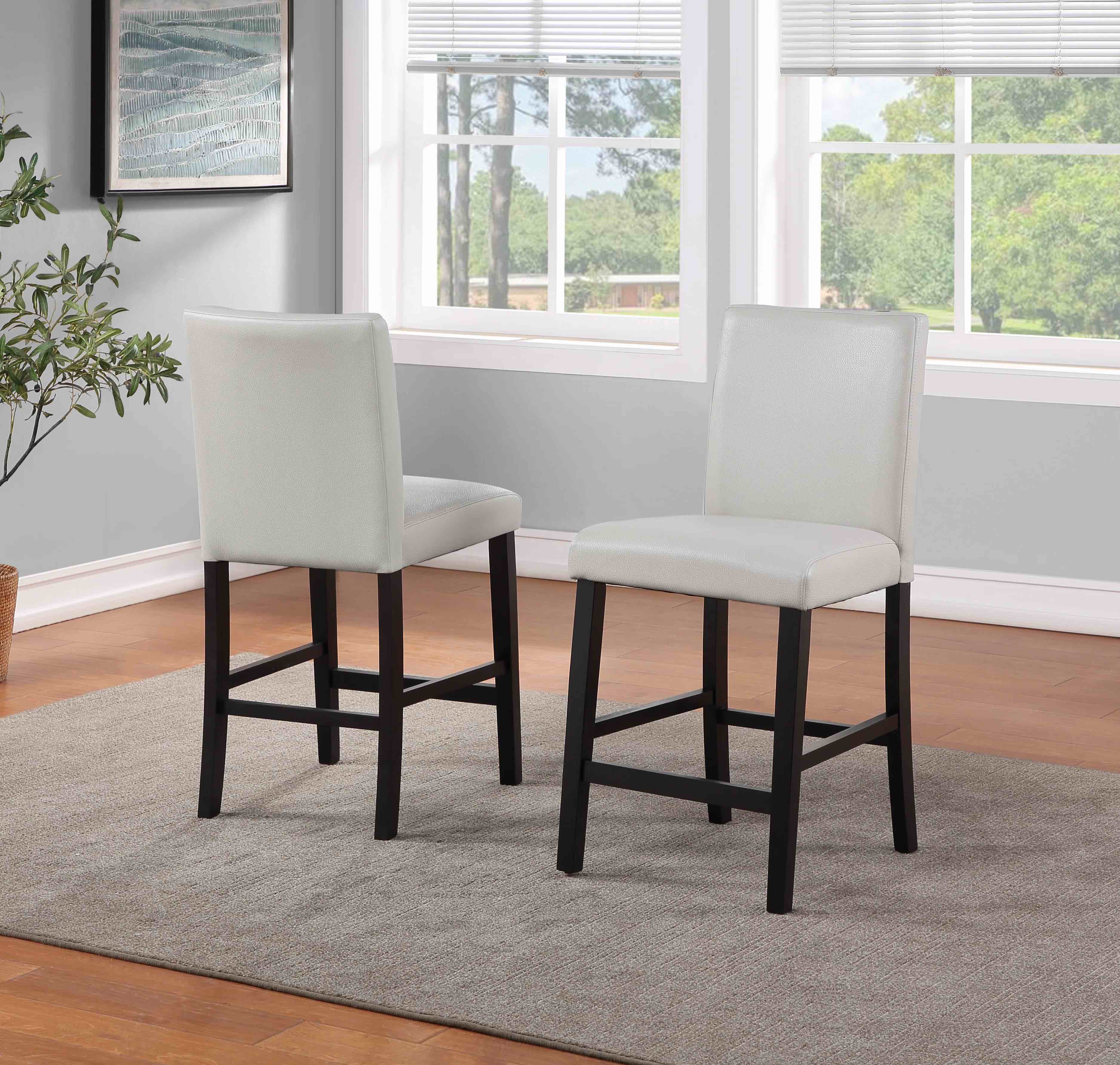 Dreylan Solid Wood 24'' Counter Stool Set of 2(Open hardware)