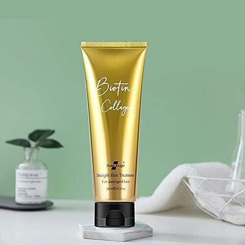 biotin + collagen strength hair treatment power knight