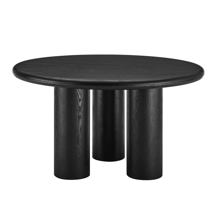 (only table top ) ( box 1 of 2 ) Elsie 53" Round Table In Black