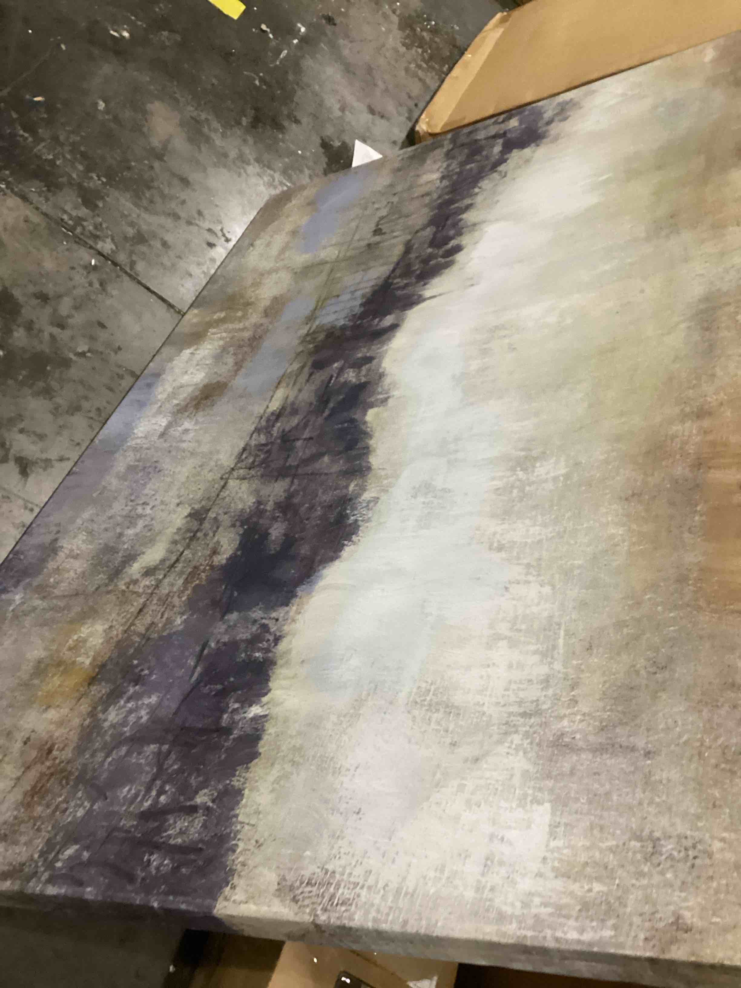 Cool Grey Horizon I Wrapped Canvas Print