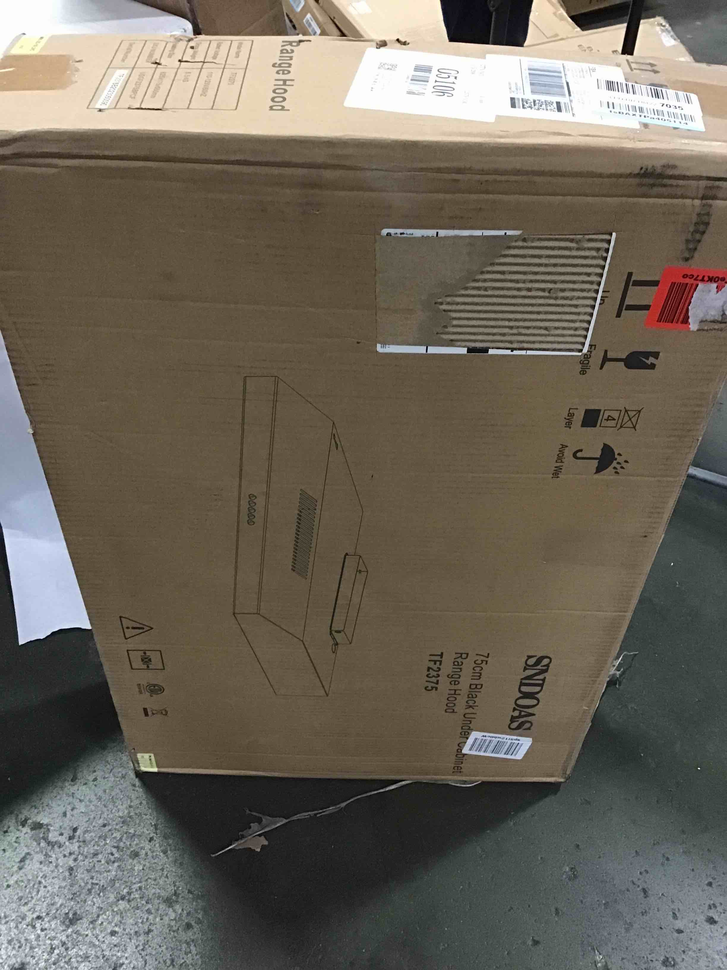 75cm black under cabinet 