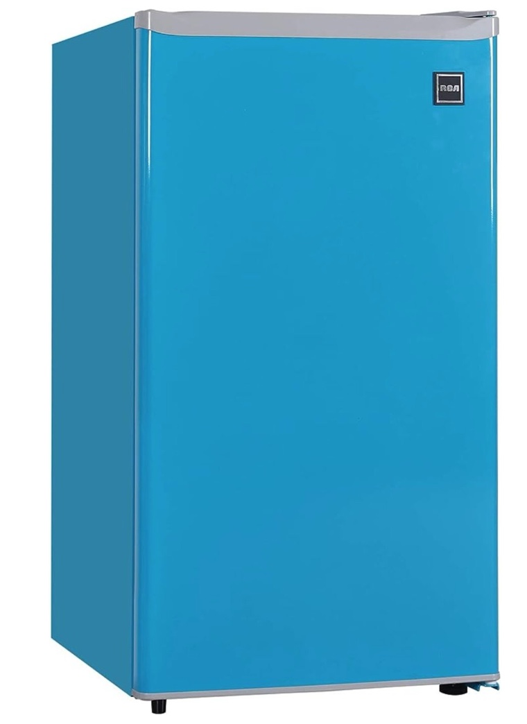 RCA RFR321-FR320/8 IGLOO Mini Refrigerator, 3.2 Cu Ft Fridge, Blue