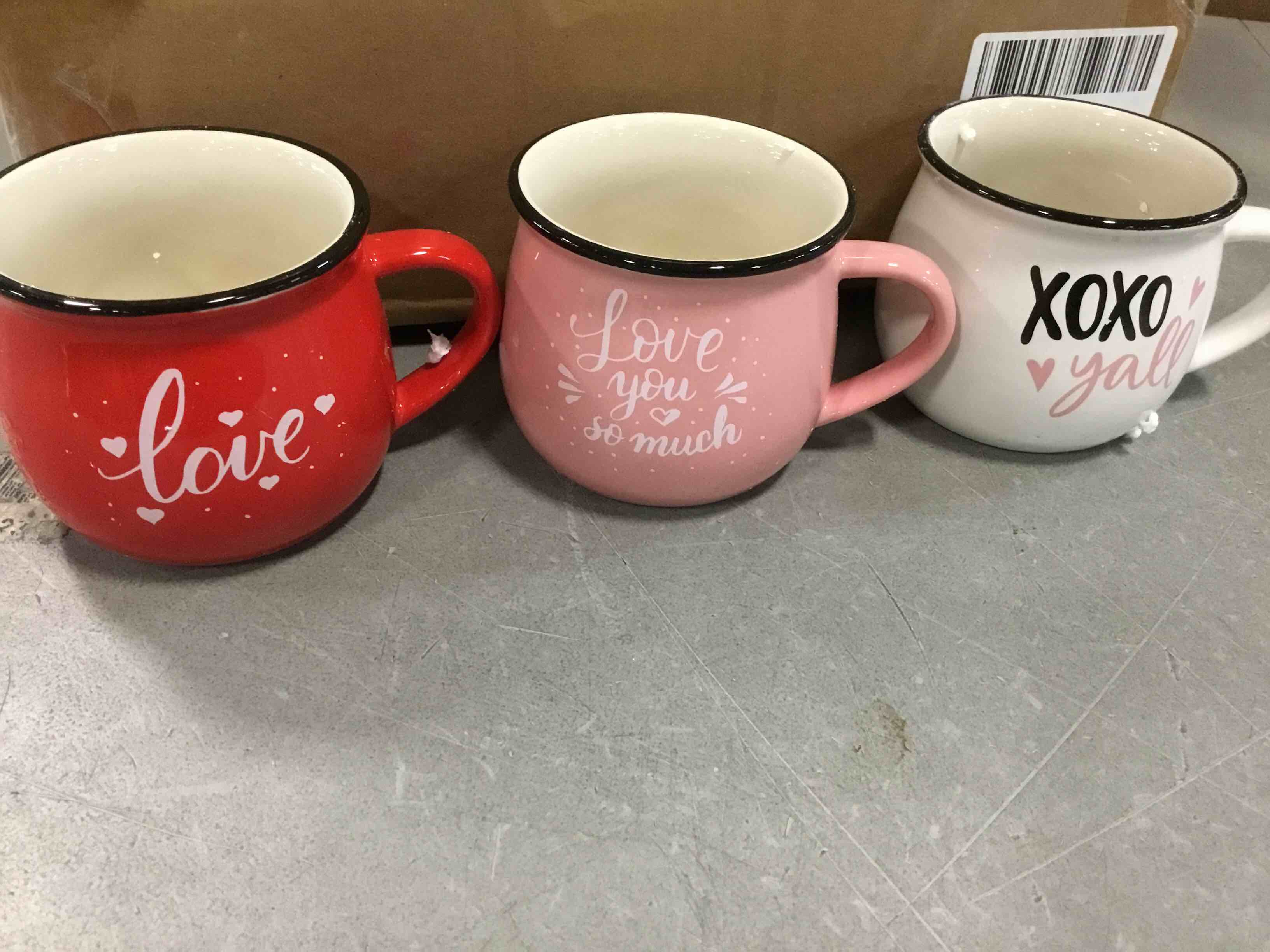Zubebe Valentine's Day Mini Coffee Mug 6 pieces