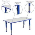 Pack Of 4 - Table Legs Only, Yu-ycy-060-blue-legs-gg
